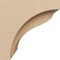 Ekena Millwork 10"W x 10"D x 10"H Wide Helena Rough Cedar Woodgrain TimberThane Corbel, Primed Tan CORUR10X10X10HELRCPR - alternate 4